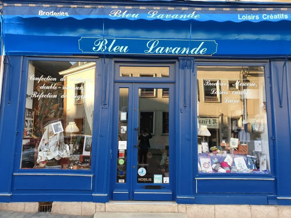 Devanture bleu lavande